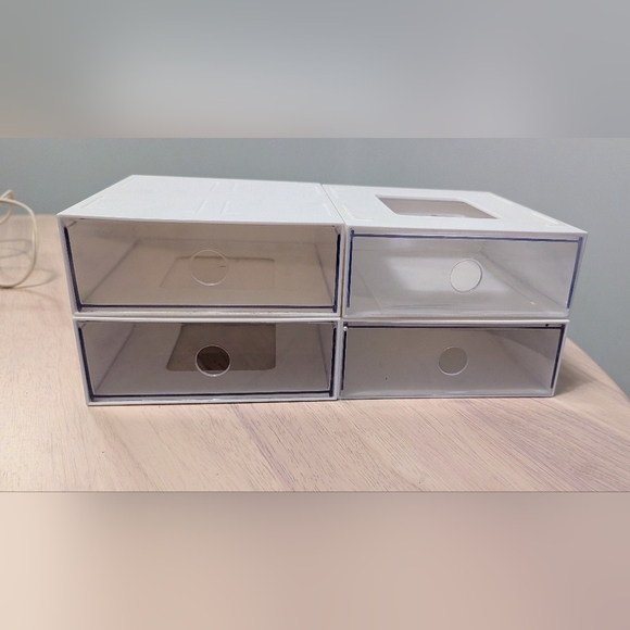 Clear Stackable Storage Drawers - Picture 2 of 2